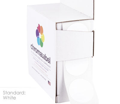 1" Permanent Round, Color-Code Dots: 1,000/Box