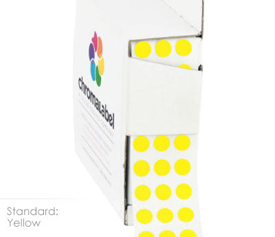 1/4" Permanent Round, Color-Code Dots: 1,000/Box