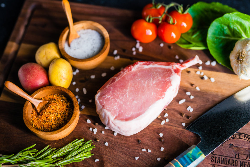 Niman Ranch Iberian Duroc All Natural Bone-in French Style Pork Chop