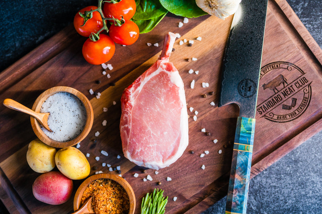 Niman Ranch Iberian Duroc All Natural Bone-in French Style Pork Chop