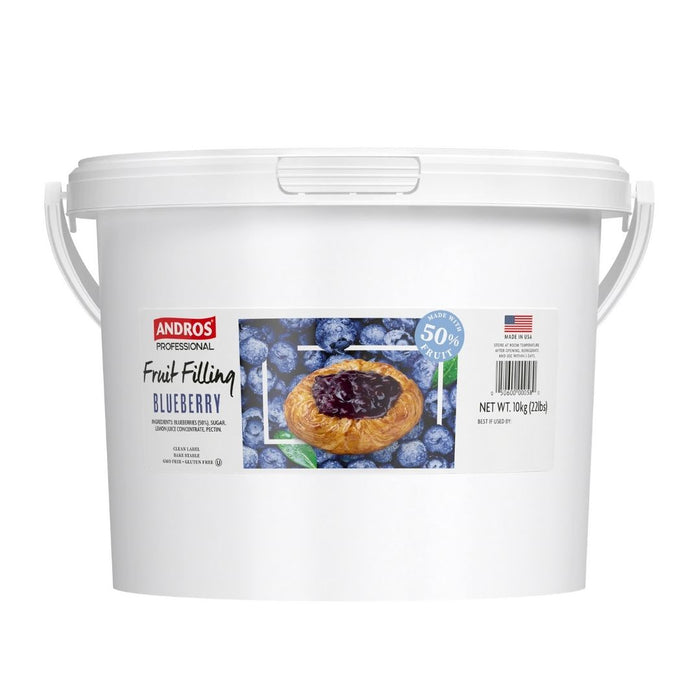Andros Professional Blueberry 50% Fruit Filling – Bakery Pail