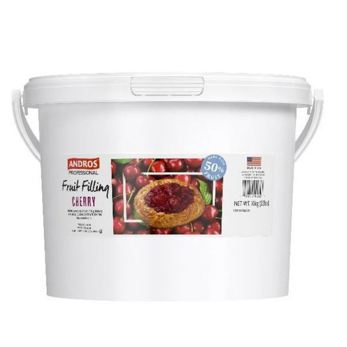 Andros Professional Cherry 50% Fruit Filling – Bakery Pail