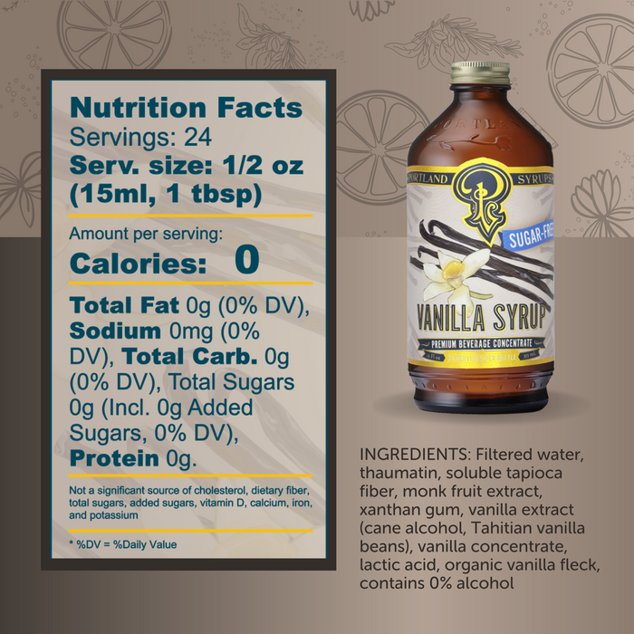 Sugar Free Vanilla Syrup