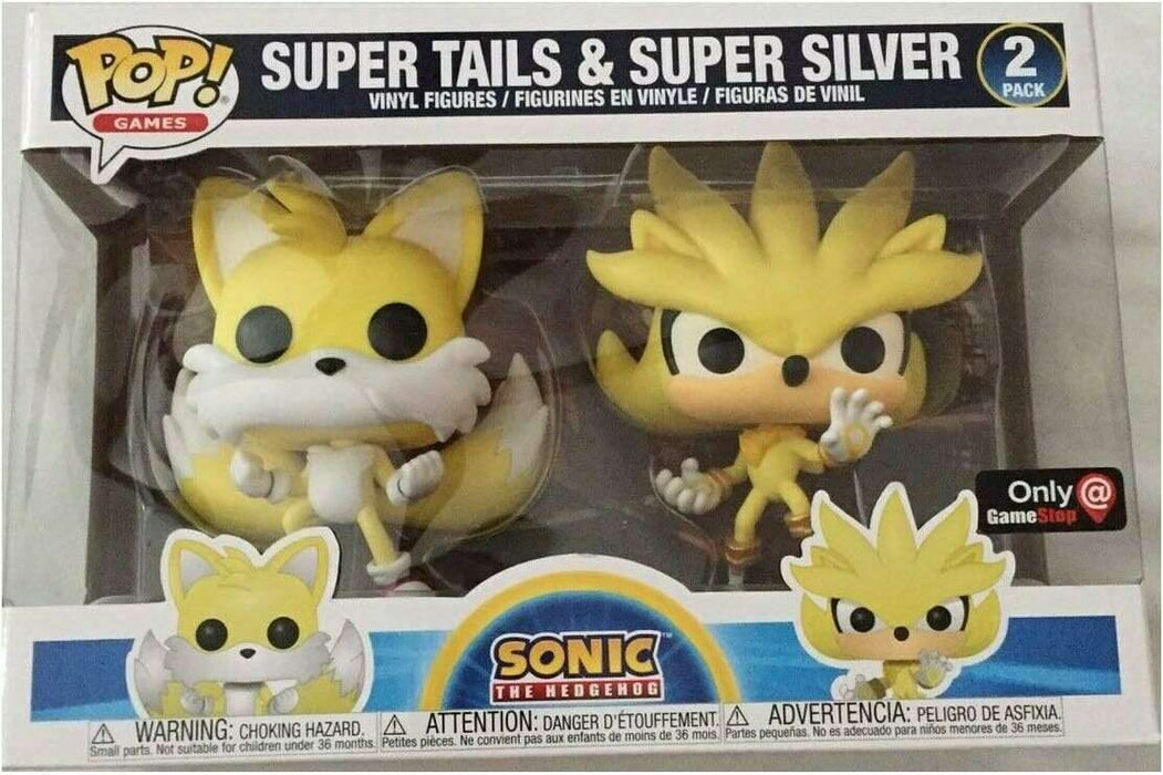 Pop! Games: Sonic the Hedgehog - Super Tails & Super Silver (2-Pack)