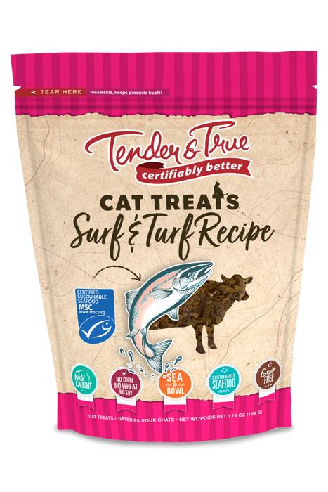 Tender & True Surf & Turf Cat Treats - 10 Pack - 3.75 Oz
