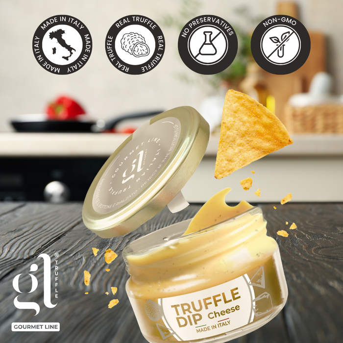 GL Truffle Gourmet & Cheese Dip, Spreadable Gourmet Truffle & Cheese, 7oz