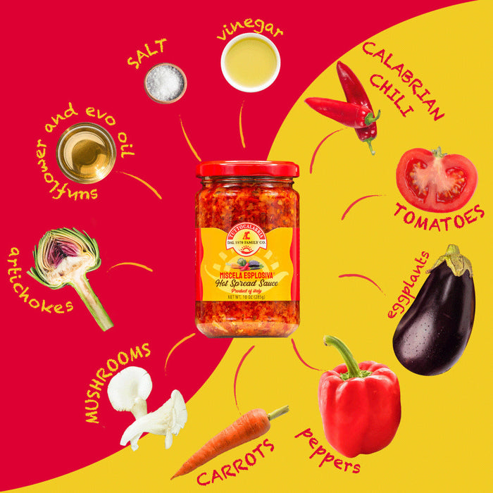 TuttoCalabria Miscela Esplosiva Hot Chili Spread – 9.8 oz