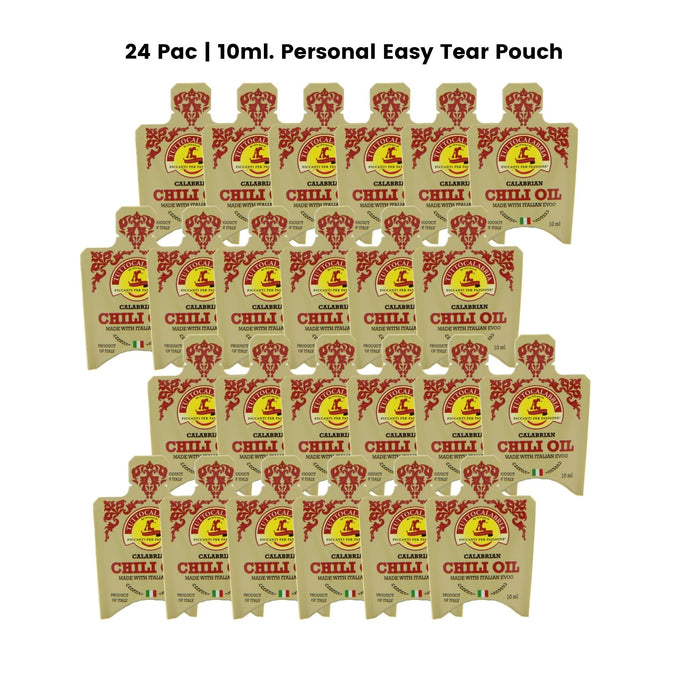 TuttoCalabria Calabrian Chili Pepper Infused Extra Virgin Olive Oil, 24 x 10ml