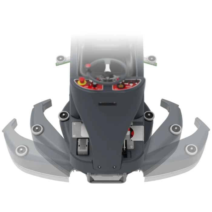 NaceCare TVL 850/300T 26″–34″ Ride-On Scrubber – 6 NX1K Batteries - K-918291-C6B