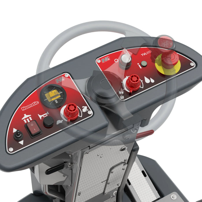 NaceCare TVL 850/300T 26″–34″ Ride-On Scrubber – 6 NX1K Batteries - K-918291-C6B