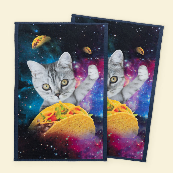 Galaxy Taco Cat Kitchen Towel Set