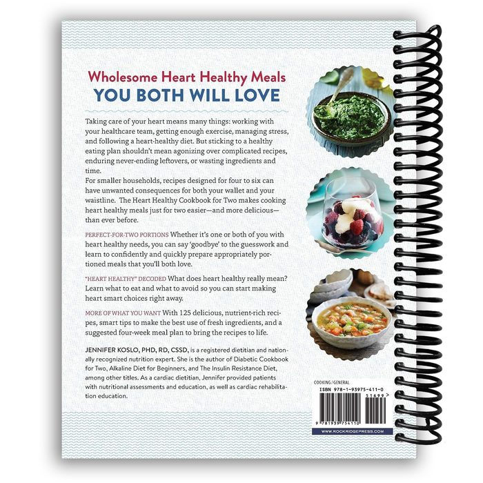 The Heart Healthy Cookbook for Two: 125 Perfectly Portioned Low Sodium, Low Fat Recipes (Spiral Bound)