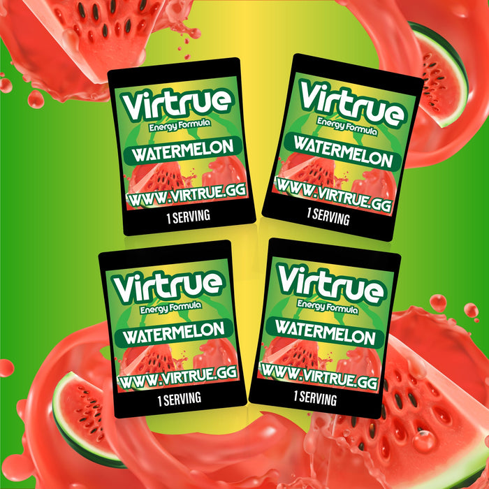 Pre-Workout Travel Packs Set of 4 - Energy Powder + Focus Boost & Hydration | Sugar Free