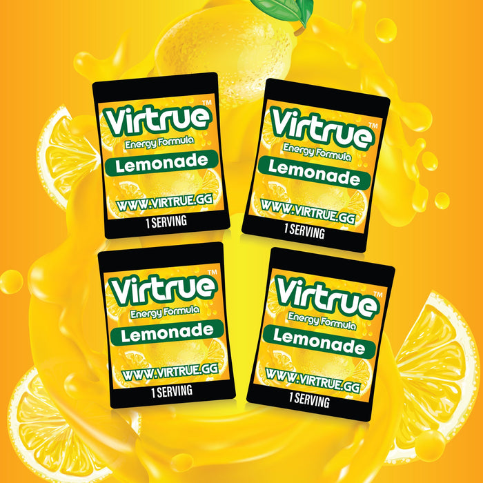 Pre-Workout Travel Packs Set of 4 - Energy Powder + Focus Boost & Hydration | Sugar Free