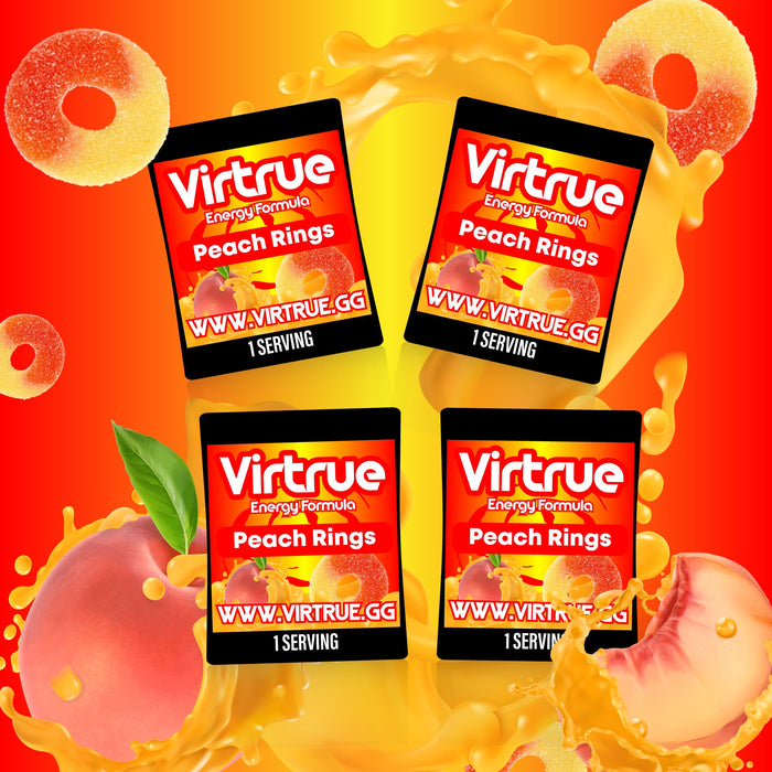 Pre-Workout Travel Packs Set of 4 - Energy Powder + Focus Boost & Hydration | Sugar Free