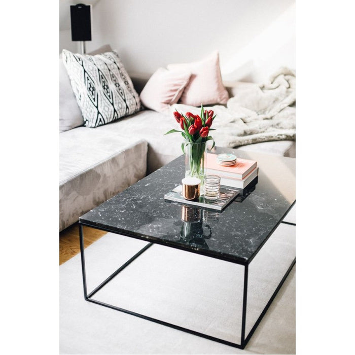 Marble Coffee Table Rectangular Polished and Eased Edge