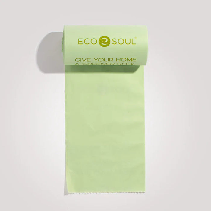 Ecosoul Home Compostable 13 Gallon Trash Bags (8 Pack, 200 Count)