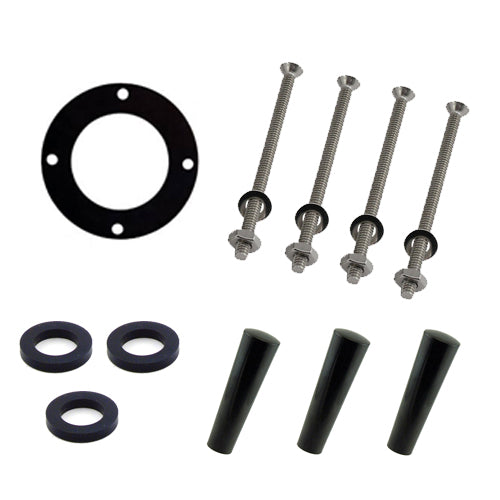 Triple Faucet SS Body 3" Column Tower