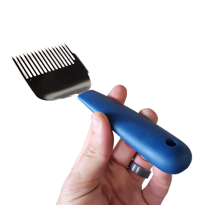 Uncapping Scratcher with Rubber Handle