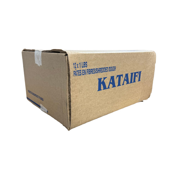 The Fillo Factory Kataifi Shredded Fillo Dough – 12 x 1 lb Case – Traditional Mediterranean-Style Pastry Dough