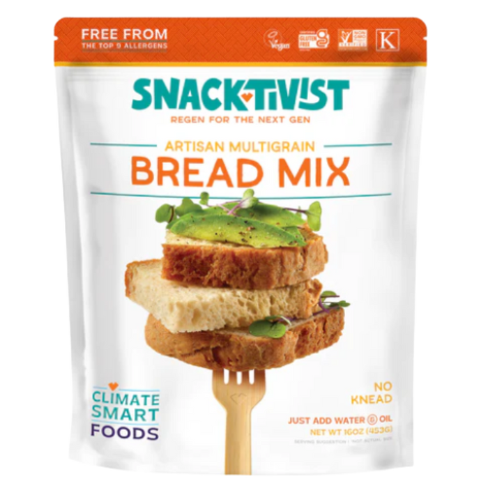 Snacktivist Foods Artisan Multigrain Bread Mix, 16 Oz (Case of 6)