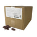 12 kg bulk case of Valrhona Satilia Noire 70% dark chocolate couverture feves for professional baking.