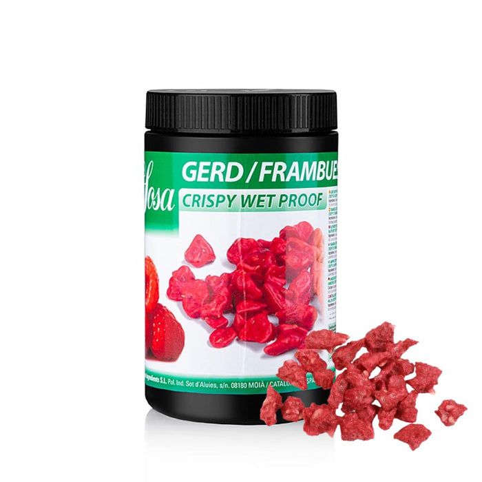 Sosa Raspberry Crispy Wetproof – Freeze-Dried & Coated Fruit, 400g