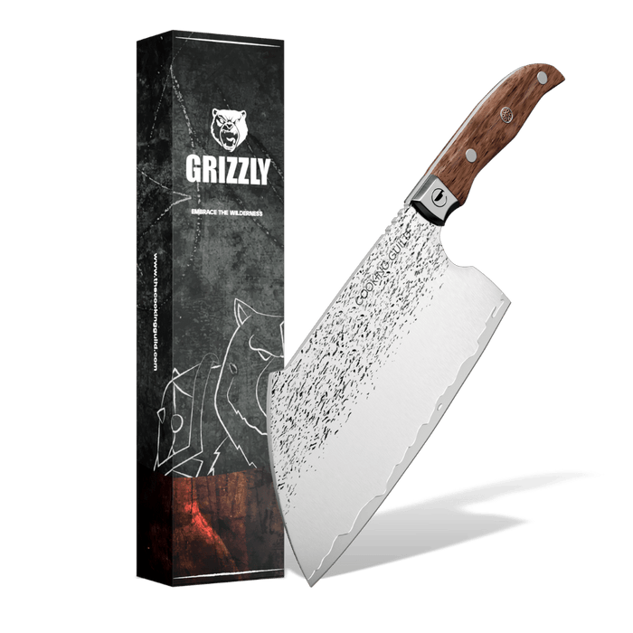 Grizzly Serbian Cleaver | Forged Japanese San Mai Steel