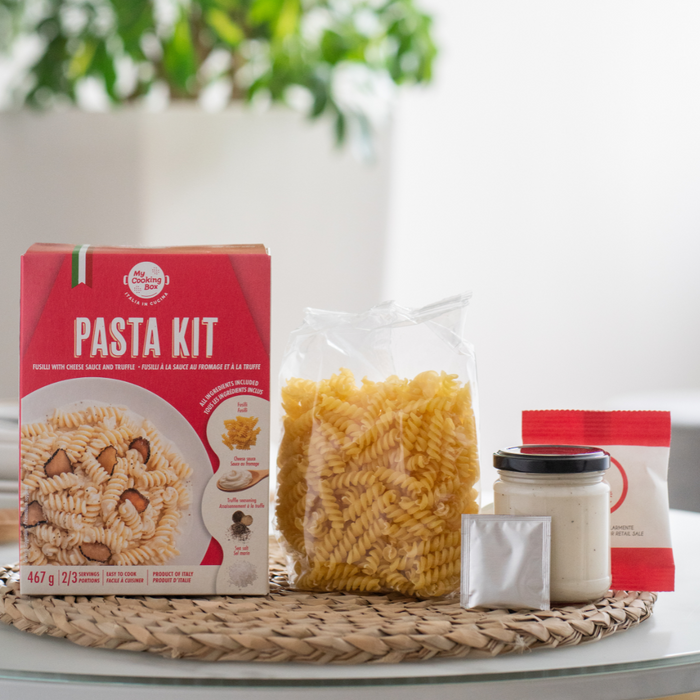 My Cooking Box, Pasta Dinner Meal Kit Fusilli with Cheese & Truffle Sauce
