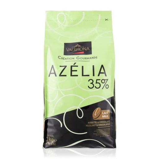 Candy & ChocolateVALRHONA AZELIA MILK 35%VALRHONA AZELIA MILK 35%Specialty Food SourceNotes of roasted hazelnuts expertly blended with delicately smooth and perfectly sweet milk chocolate give way to extreme indulgence, the ideal canvas for creative p