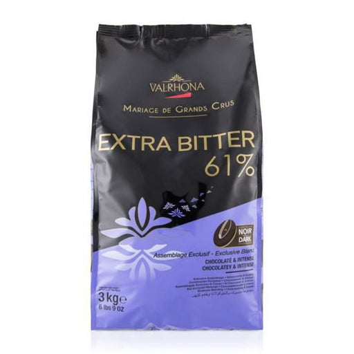 Candy & ChocolateVALRHONA EXTRA BITTER 61%VALRHONA EXTRA BITTER 61%Specialty Food SourceExtra Bitter 61% is a well balanced combination of beans that results in a powerful and bitter chocolate.