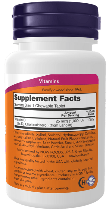 Vitamin D-3 1,000 IU, Chewable