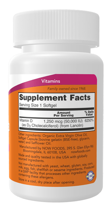 Vitamin D-3 50,000 IU Max Potency
