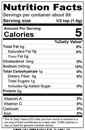 Stello Foods Spices - Wing & Fry Seasoning - Smokey BBQ 3.0 oz