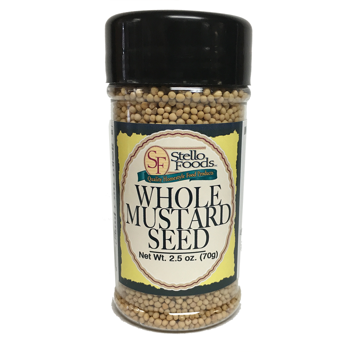 Stello Foods Spices - Mustard - Whole Seed 2.5 oz