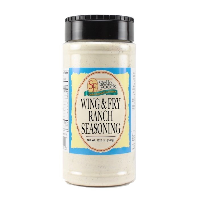 Stello Foods Spices - Wing & Fry Seasoning - Ranch 12.2 oz