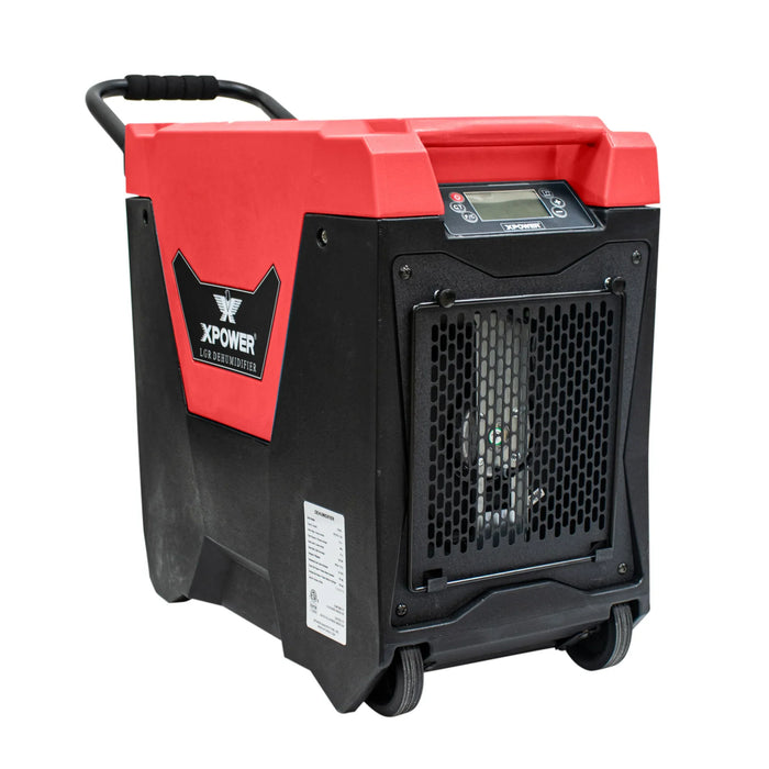 XPOWER XD-85L2 Commercial LGR Dehumidifier – Auto Pump, Drain Hose, Portable Water Damage Restoration - Industrial Use