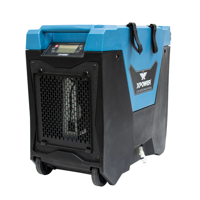 XPOWER XD-85L2 Commercial LGR Dehumidifier – Auto Pump, Drain Hose, Portable Water Damage Restoration - Industrial Use