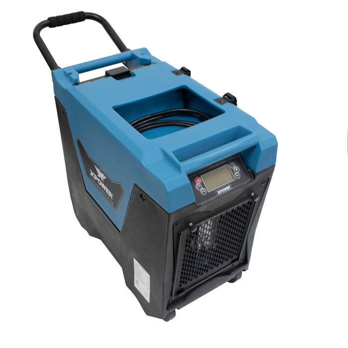 XPOWER XD-85L2 Commercial LGR Dehumidifier – Auto Pump, Drain Hose, Portable Water Damage Restoration - Industrial Use