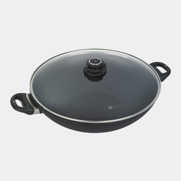 XD Nonstick Wok with Glass Lid - Induction