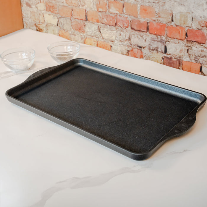 XD Nonstick 17" x 11" Double-Burner Griddle