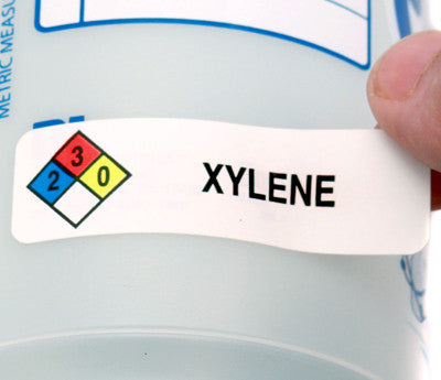 "Xylene" HMIG Safety Labels, 0.75" x 2.5", 250/ROLL