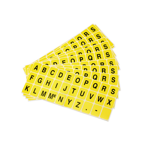 Color Alphabet Labels: A-Z - 1" x 3/4": 10 sheets of single color per pack