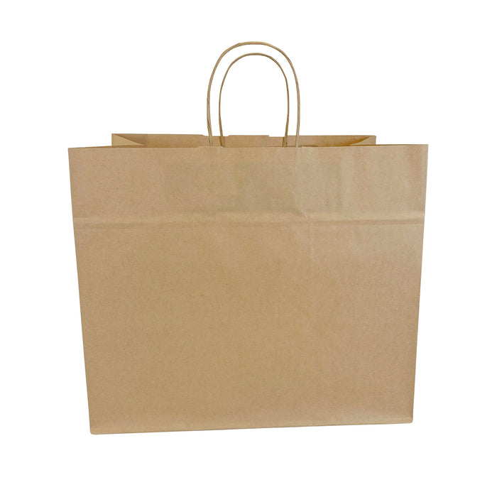 BROWN Paper Bags with Twisted Handles -ZARA-15" x 10" x 12H"