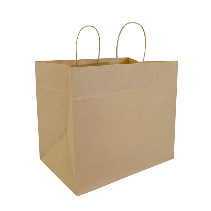 BROWN Paper Bags with Twisted Handles -ZARA-15" x 10" x 12H"