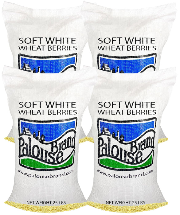 Soft White Wheat Bundle | 100 LB | Certified Glyphosate Residue Free