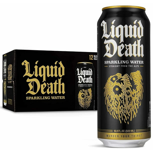 Liquid Death - Spk Mountain Water 100% Can - Case Of 1-12/16.9