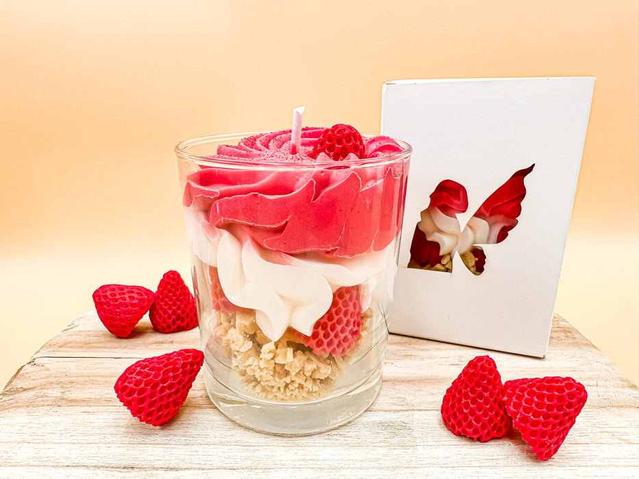 Wild Strawberry Scented Gourmet Candle