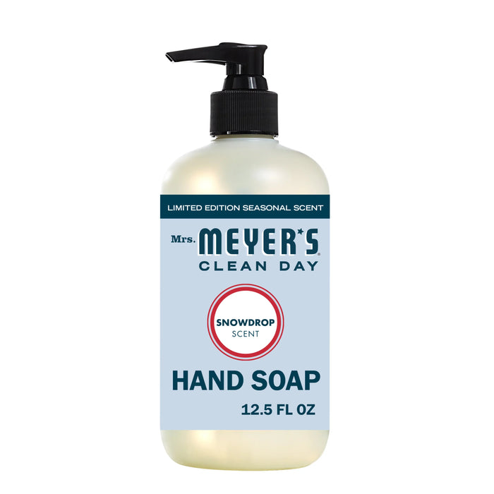 Mrs. Meyer's Clean Day Liquid Hand/Sponge Soap, Snow Drop Scent, 12.5 Fl Oz (Pack of 6)