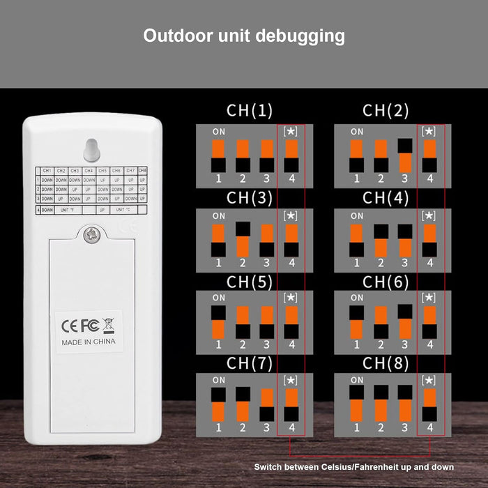 Additional Remote Sensor for 8 Channel Wireless Indoor/Outdoor Humidity and Temperature Monitor (Sensor Only)